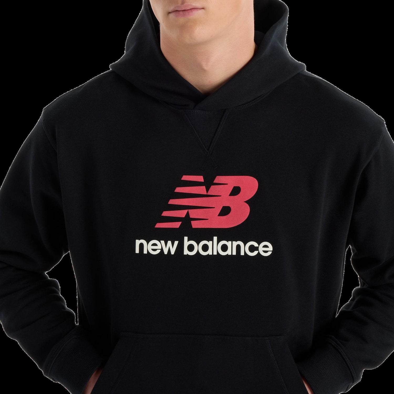 ATHLETICS FRENCH TERRY LOGO - FELPA MT51512BK  NEW BALANCE