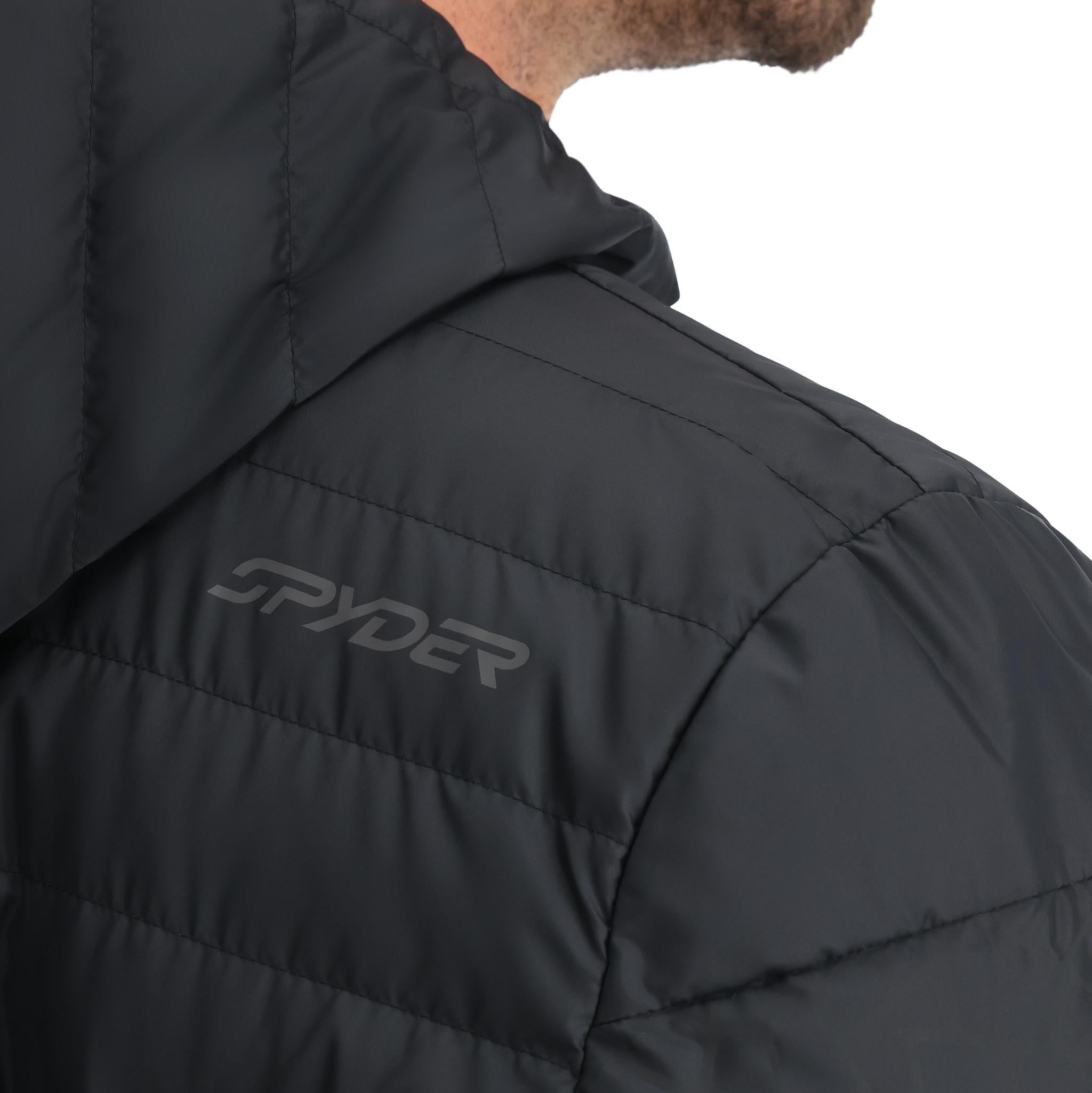 ZENITH HOODED DOWN JACKET - GIACCA 38A021412 -BLK SPYDER