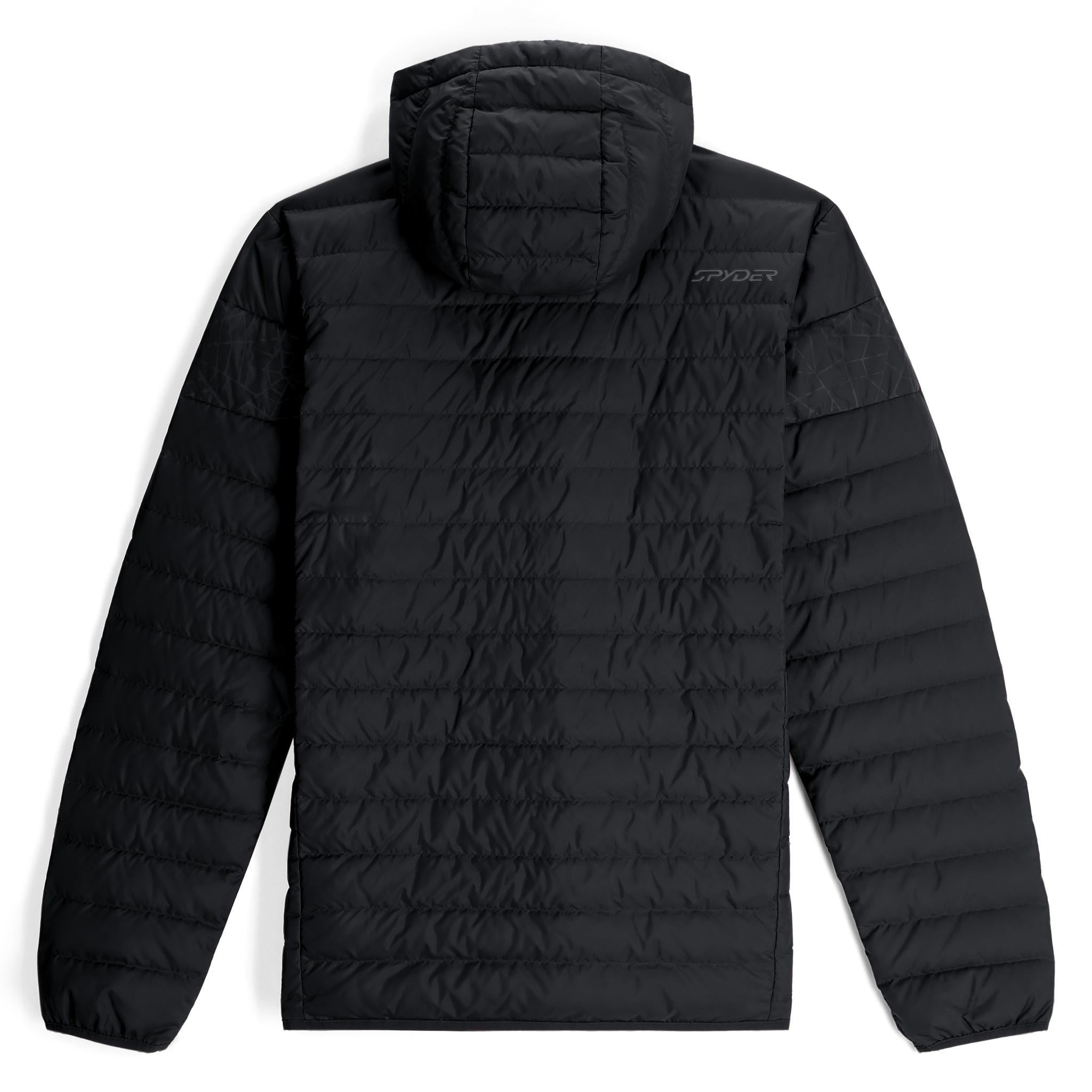 ZENITH HOODED DOWN JACKET - GIACCA 38A021412 -BLK SPYDER