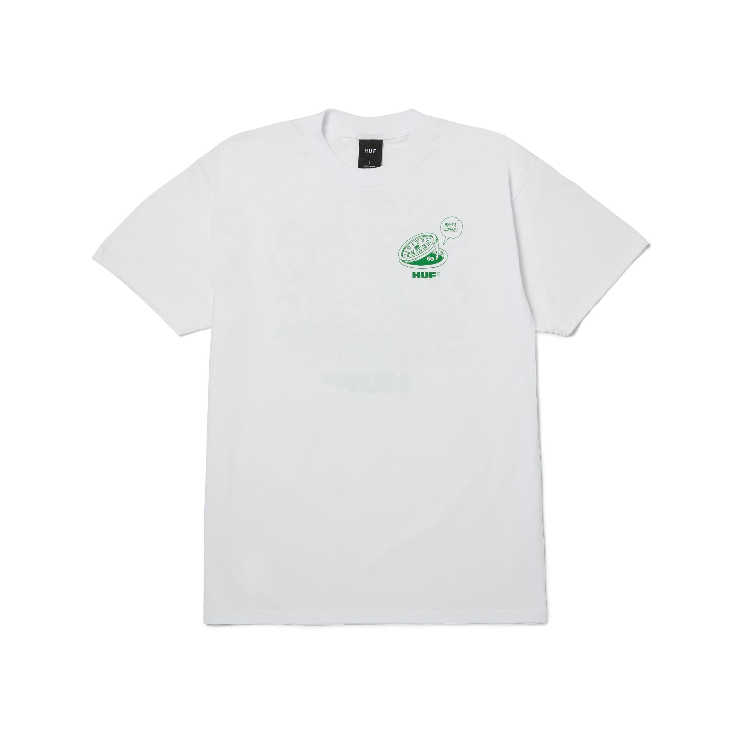 WHAT A JUNGLE S/S TEE - T-SHIRT 71MC0001215 -WHITE HUF