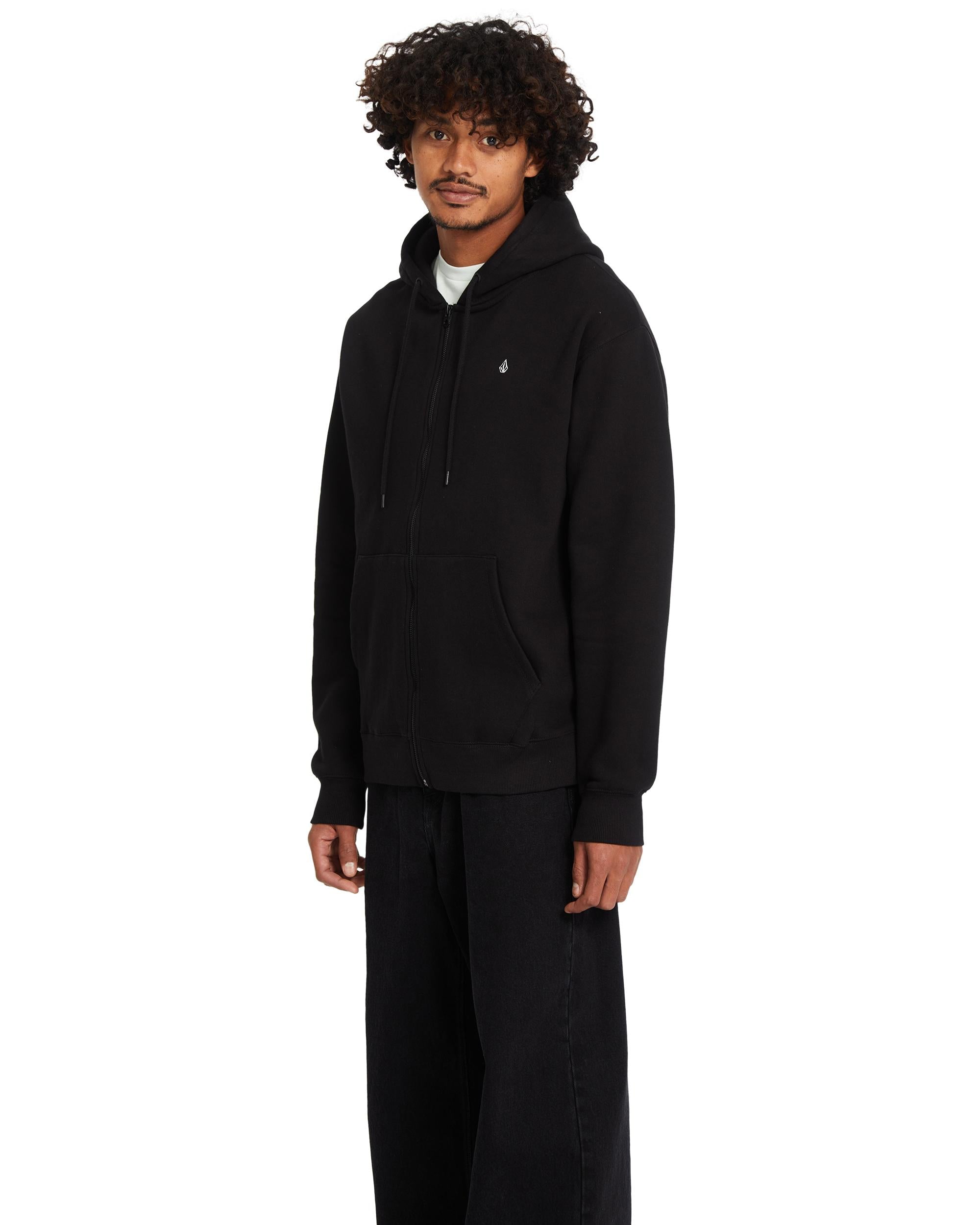 SINGLE STONE ZIP - FELPA A4832500 _BLK VOLCOM