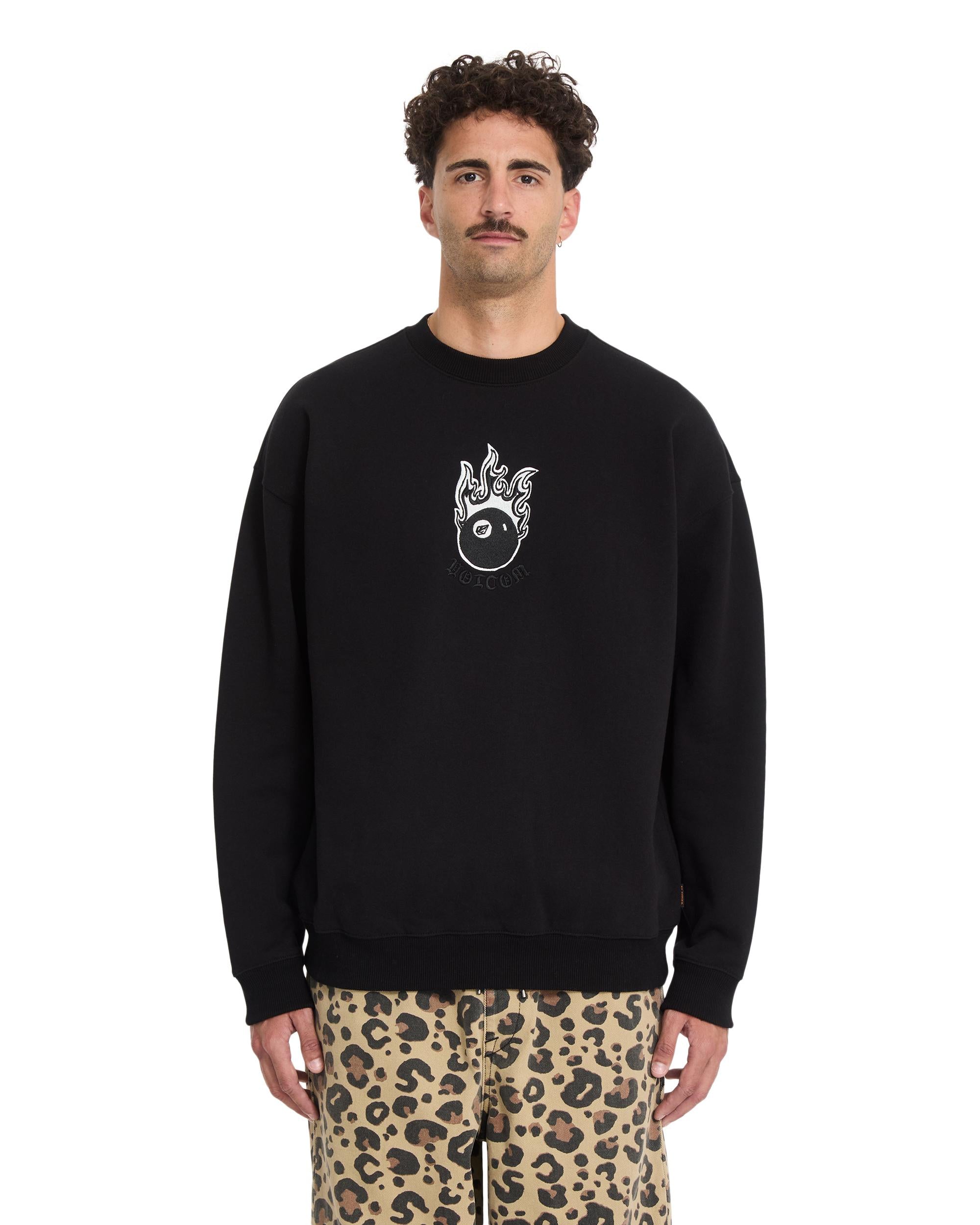 FA SETH CONBOY CREW - FELPA A4612621 _BLK VOLCOM