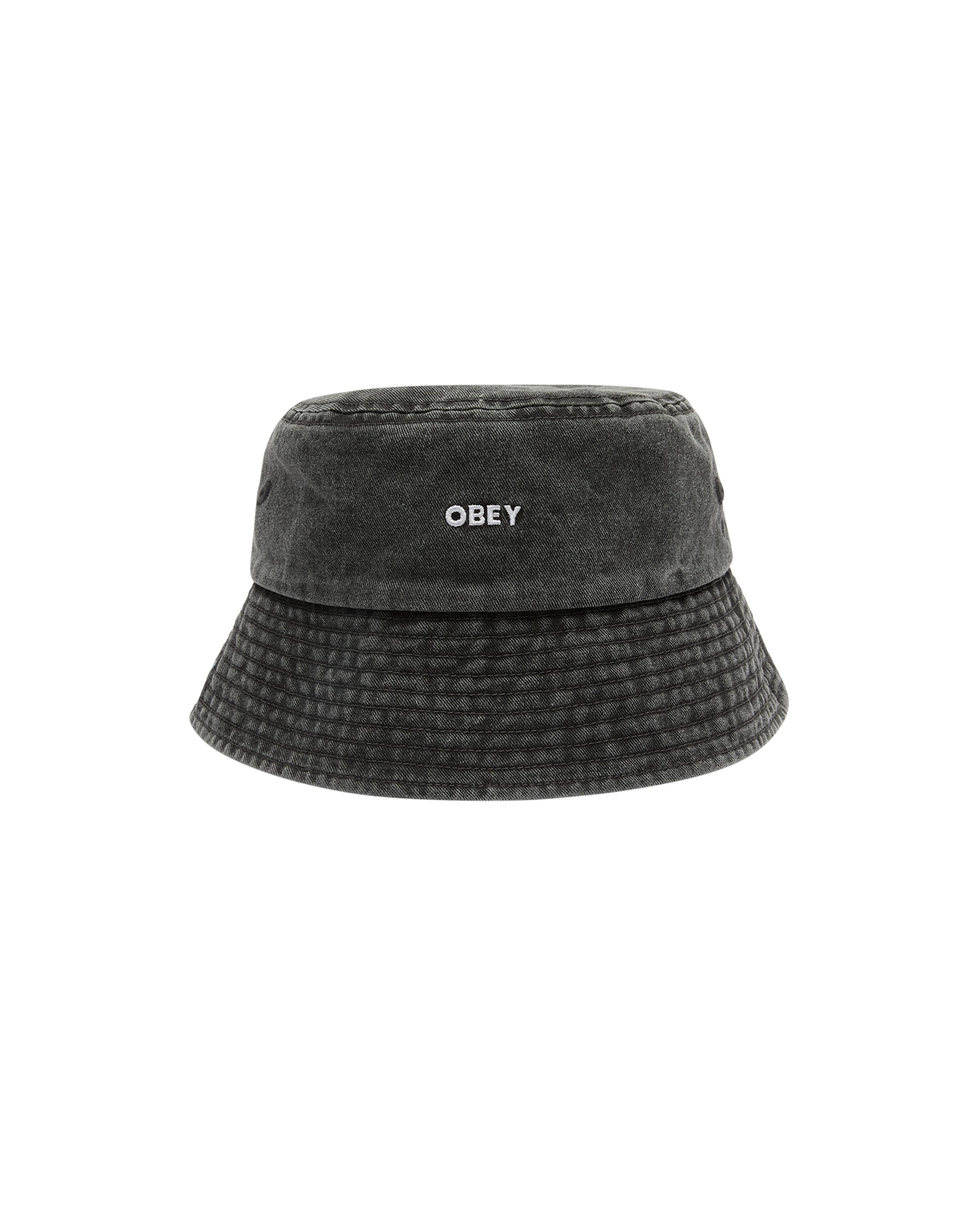 BOLD PIGMENT TWILL BUCKET - CAPPELLINO 22MA0000386 -BLK OBEY