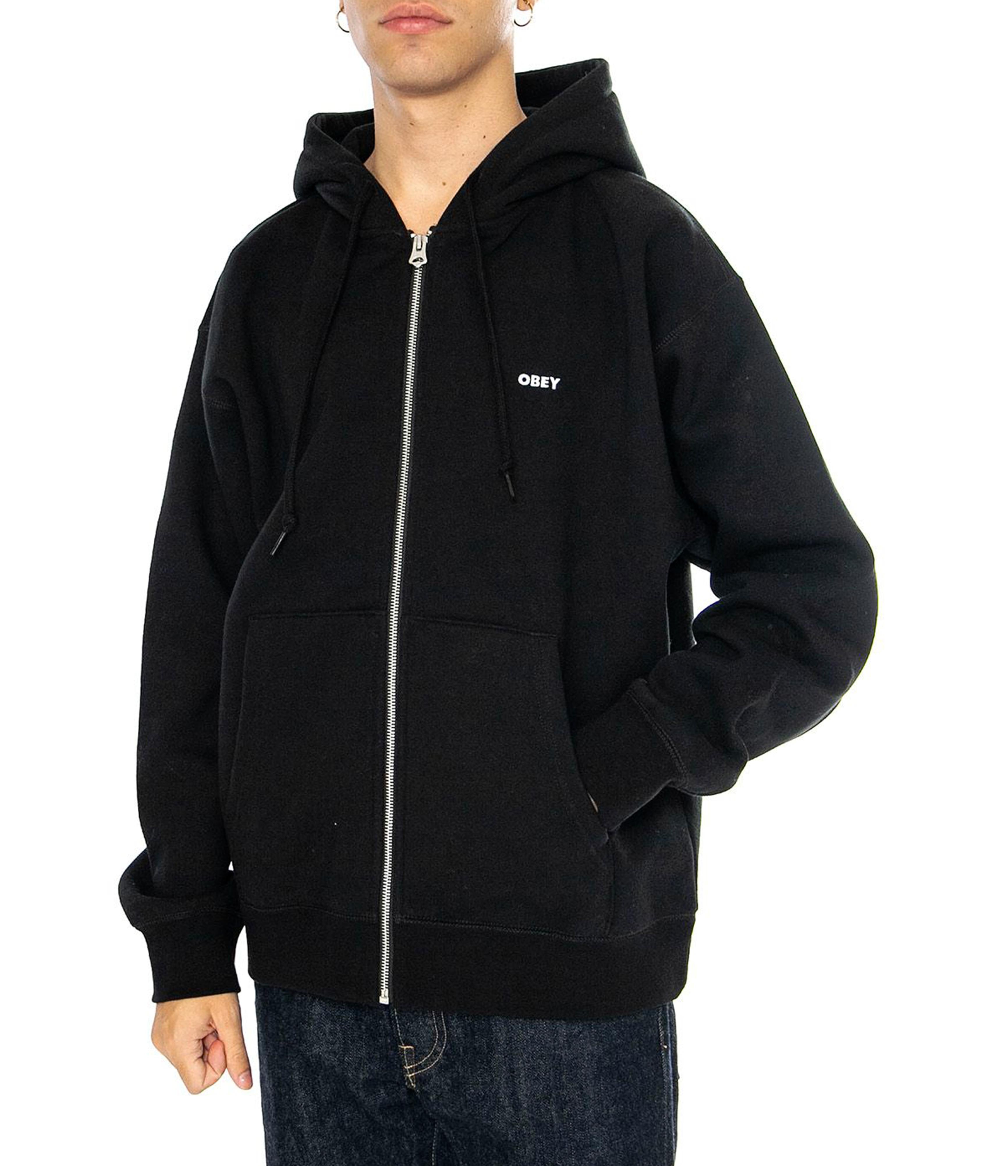 ESTABLISHED WORKS BOLD ZIP II - FELPA 22MC0000024E -BLK OBEY