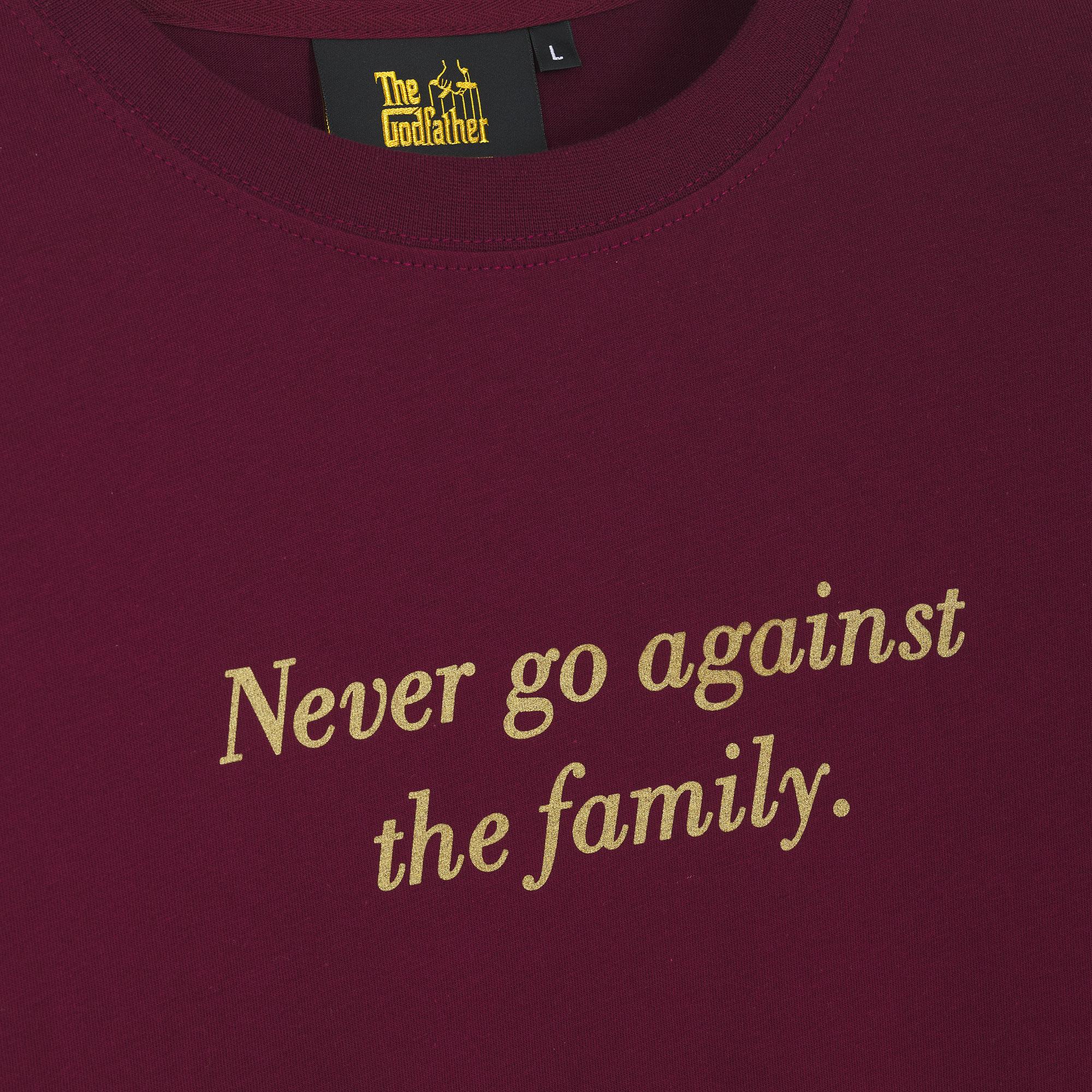 THE GODFATHER: WORLDWIDE LS - T-SHIRT 25WILS60 -BURGUNDY IUTER