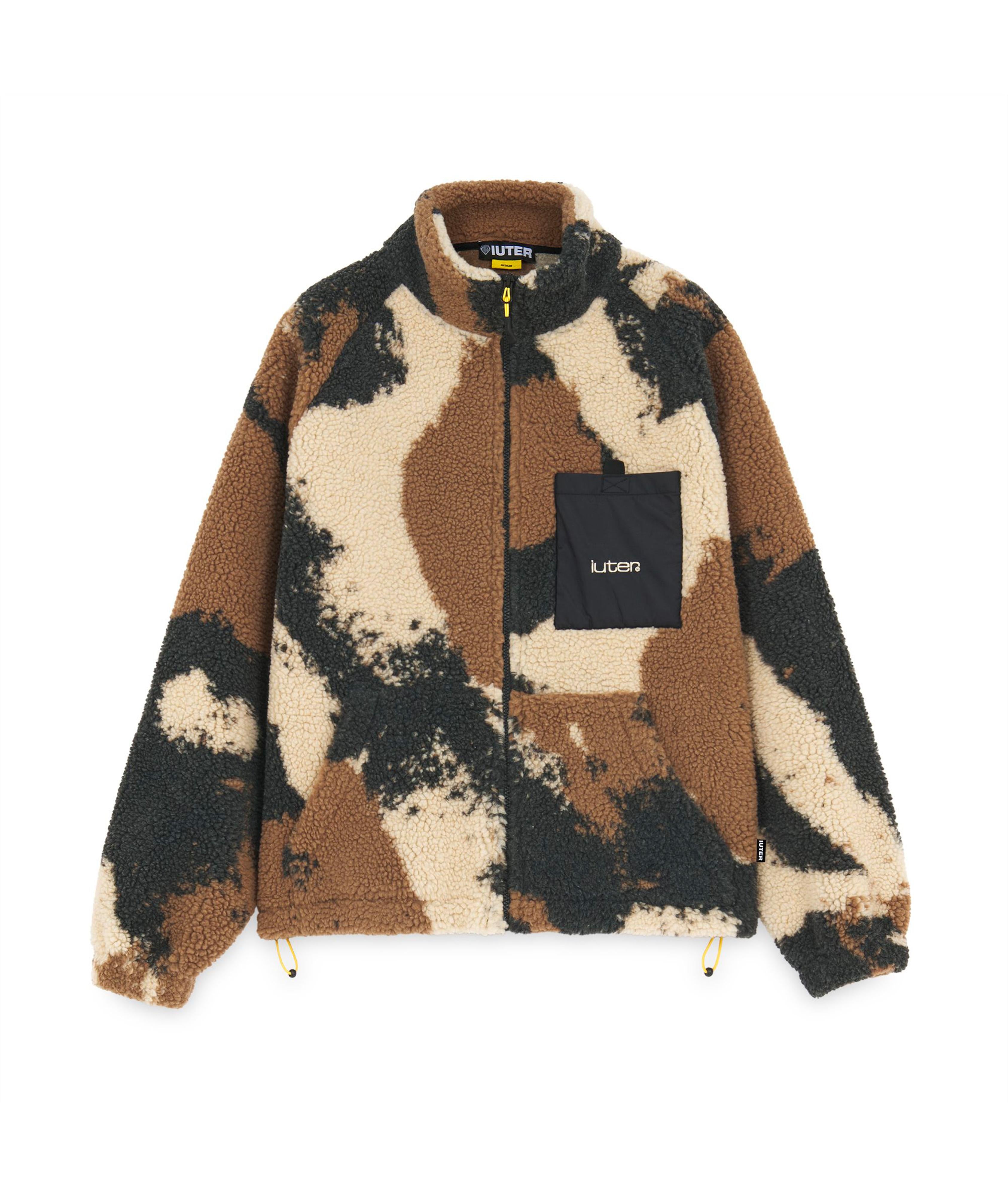 TORNADO FUR ZIP NECK - FELPA 25WISZ32 -BROWN IUTER