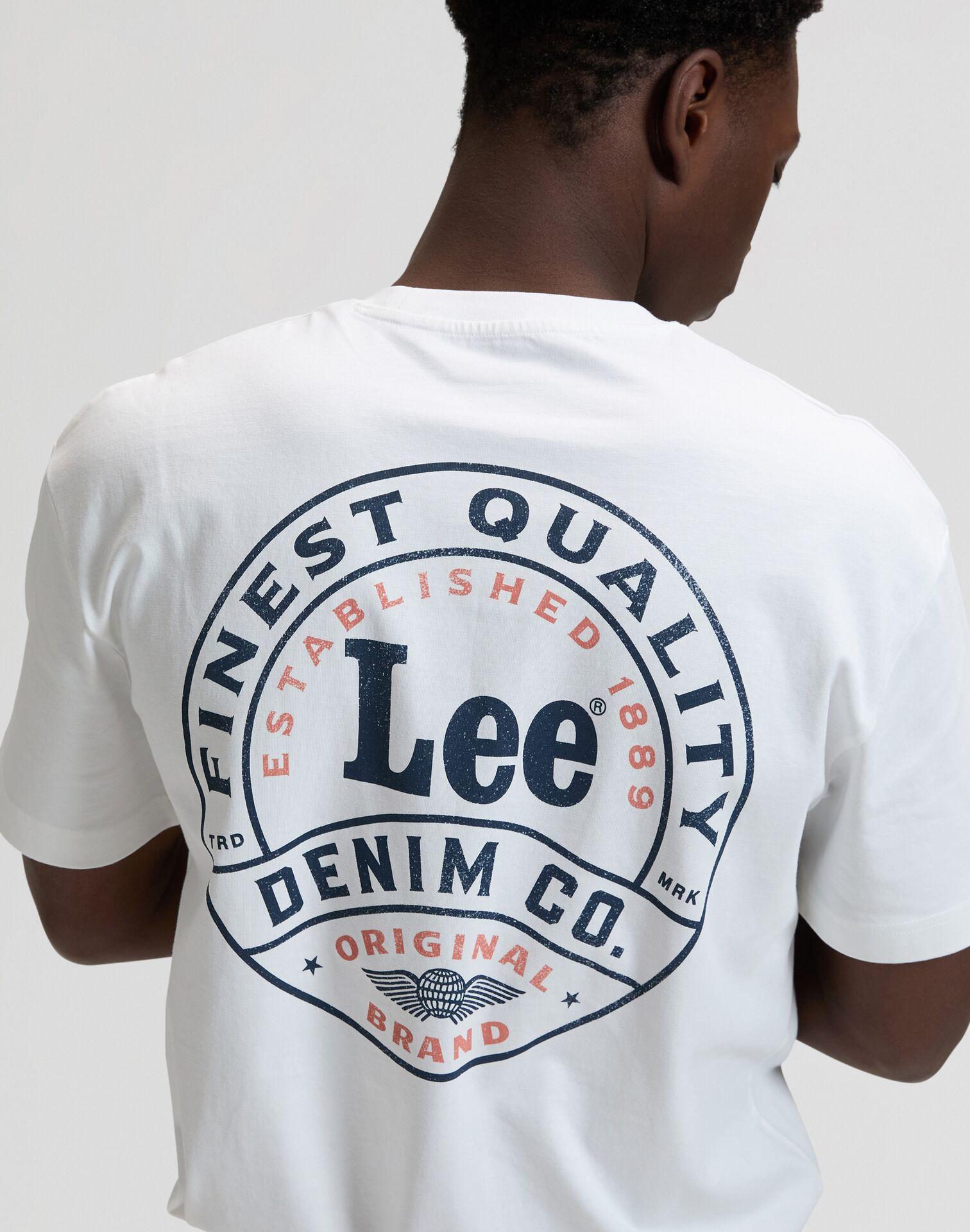 STAMP LEE BRIGHT WHITE - T-SHIRT 112376493 . LEE