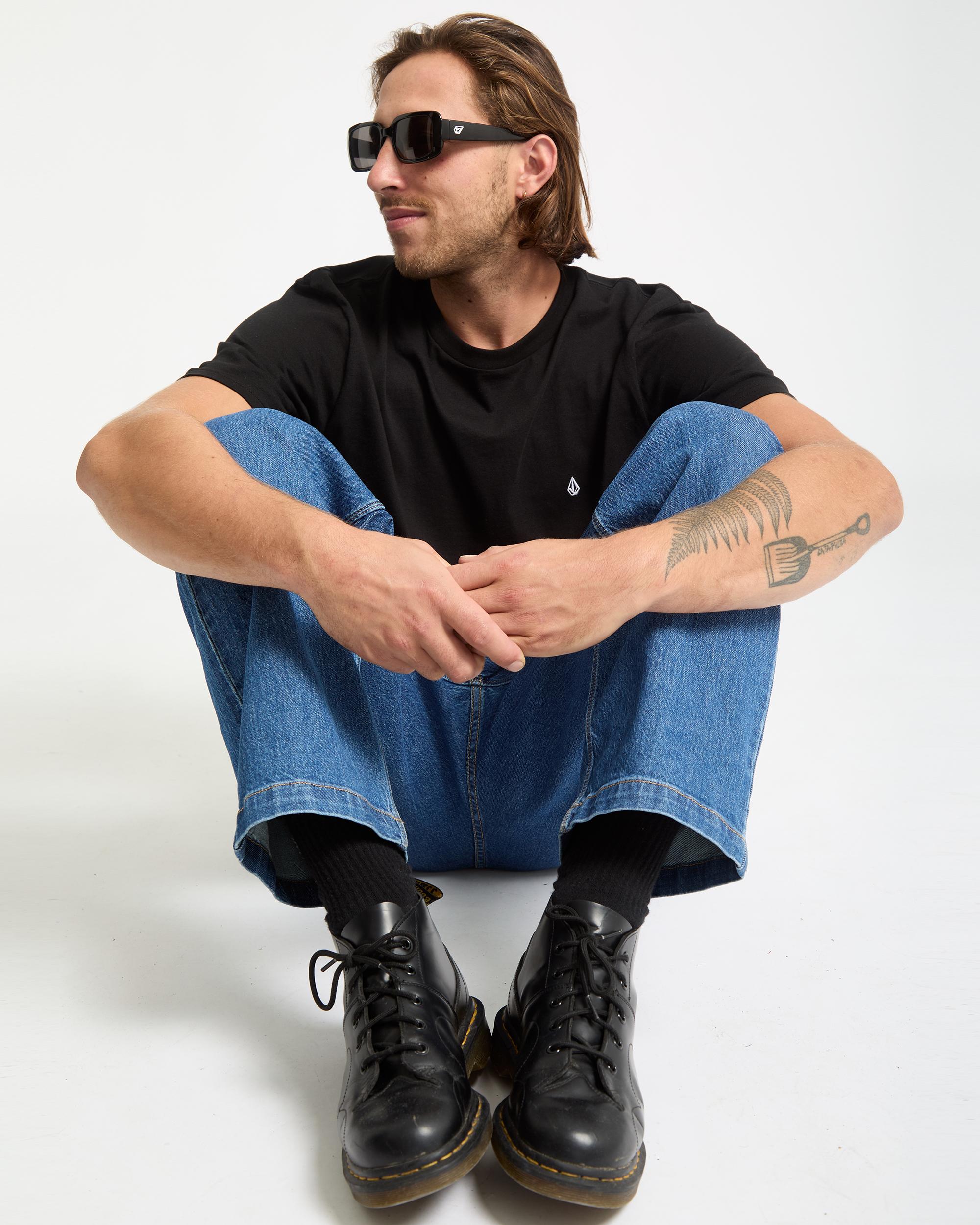 STONE BLANKS - T-SHIRT A3532550 _BLK VOLCOM