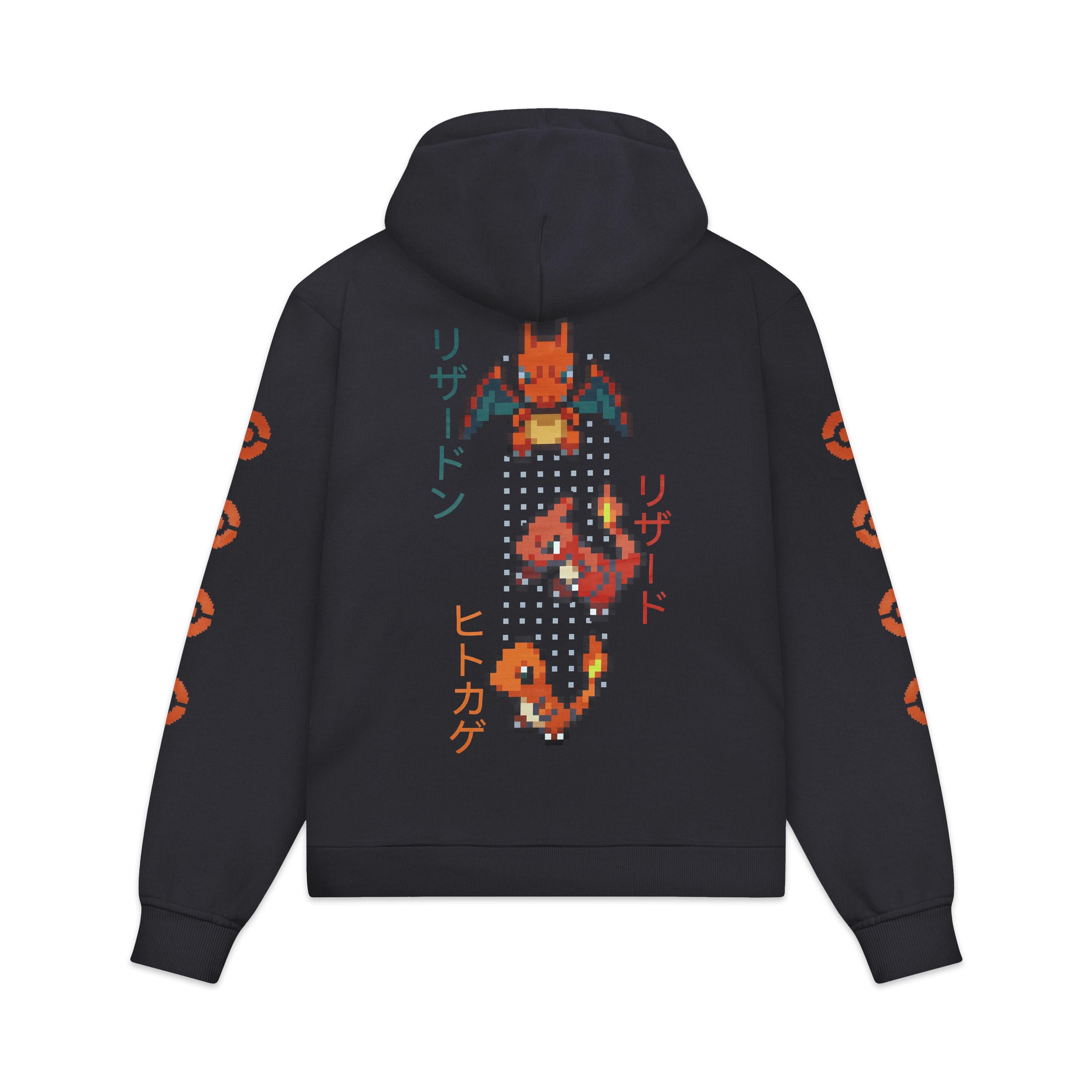 CHARIZARD EVOLUTION HOODIE - FELPA SW1150-GQ -03 DOLLY NOIRE