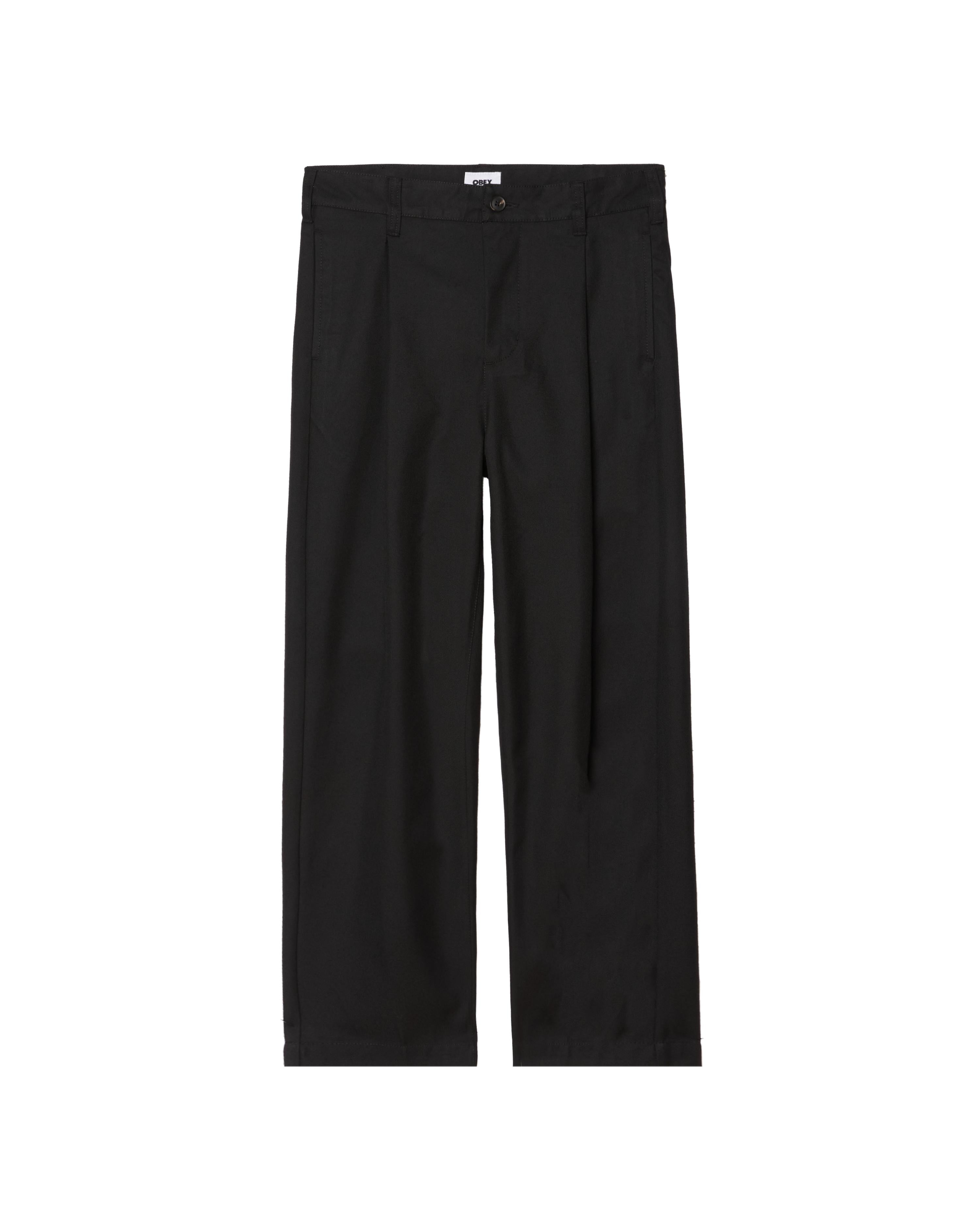 ARMEL PLEATED - PANTALONE 22MC0001490 -BLK OBEY