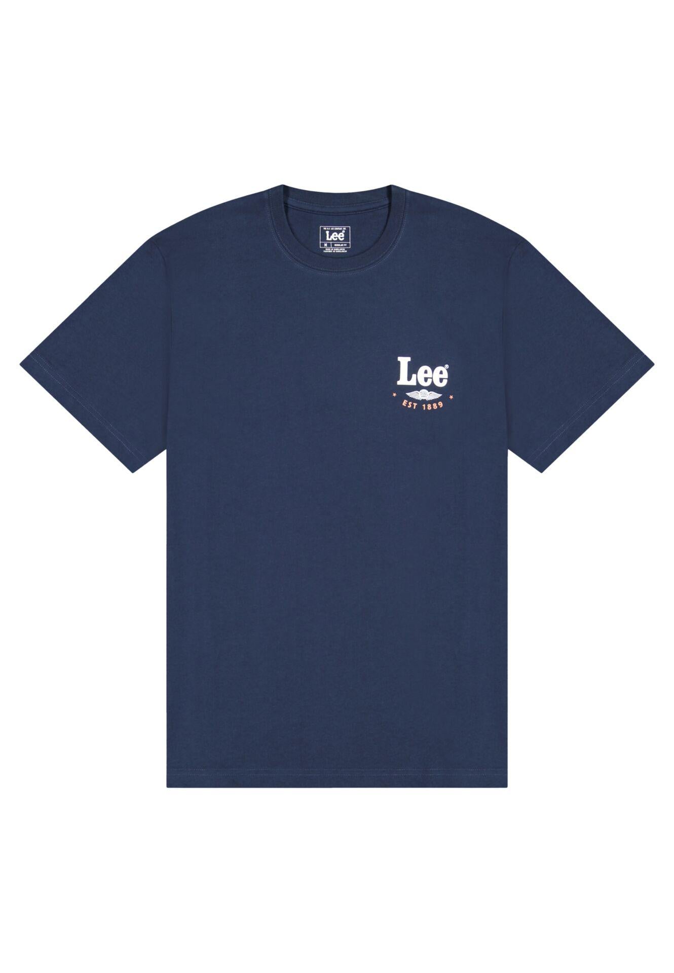 STAMP LEE RIVET NAVY - T-SHIRT 112376494 . LEE