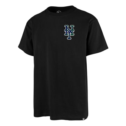 WINDOWPANE BACKER ECHO NEW YORK METS - T-SHIRT 47-BB016TMUAPR671237 BK 47 BRAND 