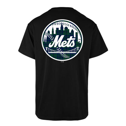 WINDOWPANE BACKER ECHO NEW YORK METS - T-SHIRT 47-BB016TMUAPR671237 BK 47 BRAND 