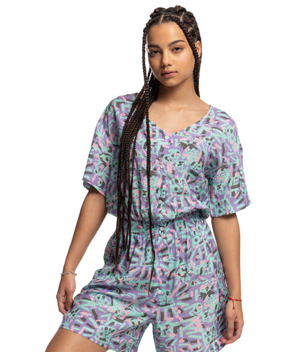 LENORA WOVEN ROMPER - VESTITO EQWWD03114 -BMY6 QUIKSILVER 