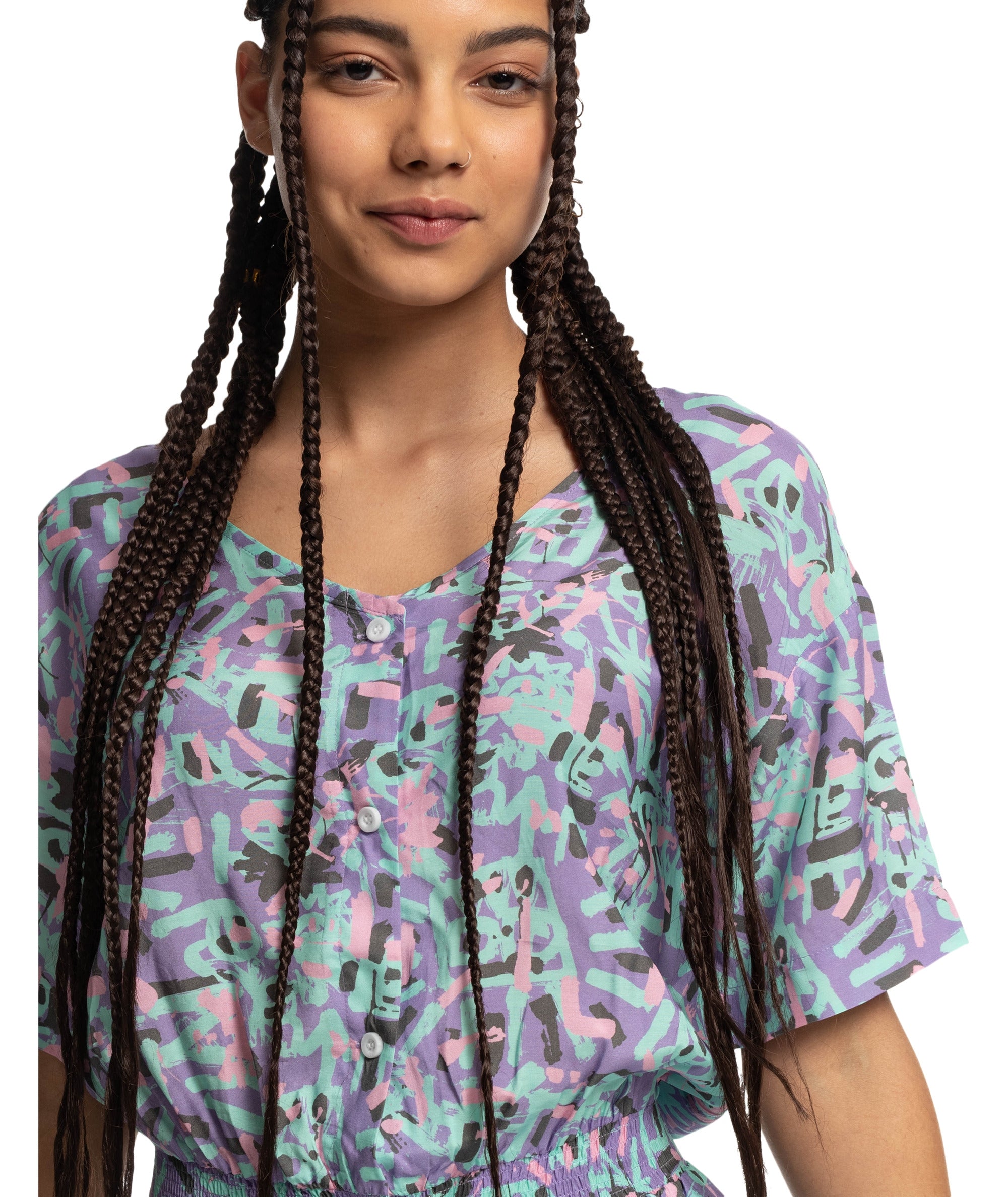 LENORA WOVEN ROMPER - VESTITO EQWWD03114 -BMY6 QUIKSILVER 