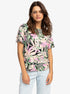FLOWERS FOR LIFE - T-SHIRT ERJKT04104 -WBK3 ROXY 