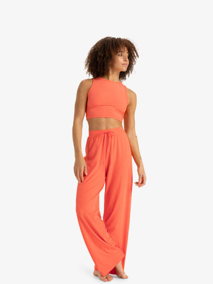 RISE &amp; VIBE RIB WIDE LEGS - PANTALONE ERJNP03556 -NKN0 ROXY 