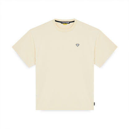 HEART LOGO - T-SHIRT 25SITS01 -CREAM IUTER 