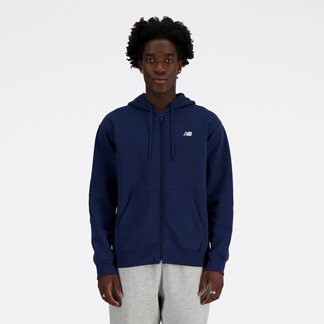 STACKED LOGO FRENCH TERRY FULL ZIP - FELPA MJ41501NNY . NEW BALANCE 