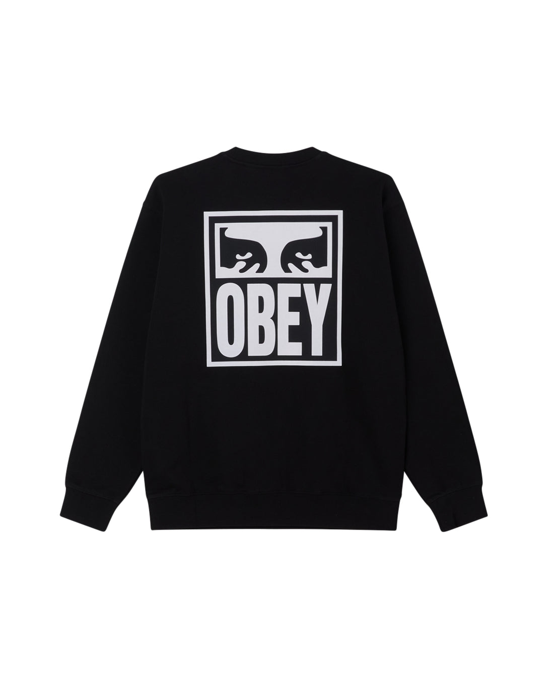 EYES ICON 2 CREW - FELPA 22UC0000155 -BLK OBEY 