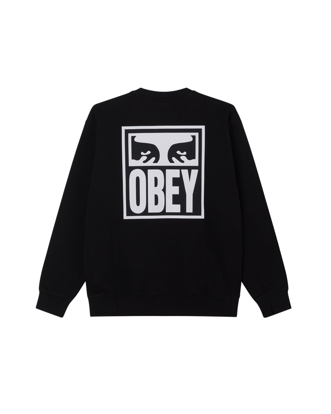 EYES ICON 2 CREW - FELPA 22UC0000155 -BLK OBEY 