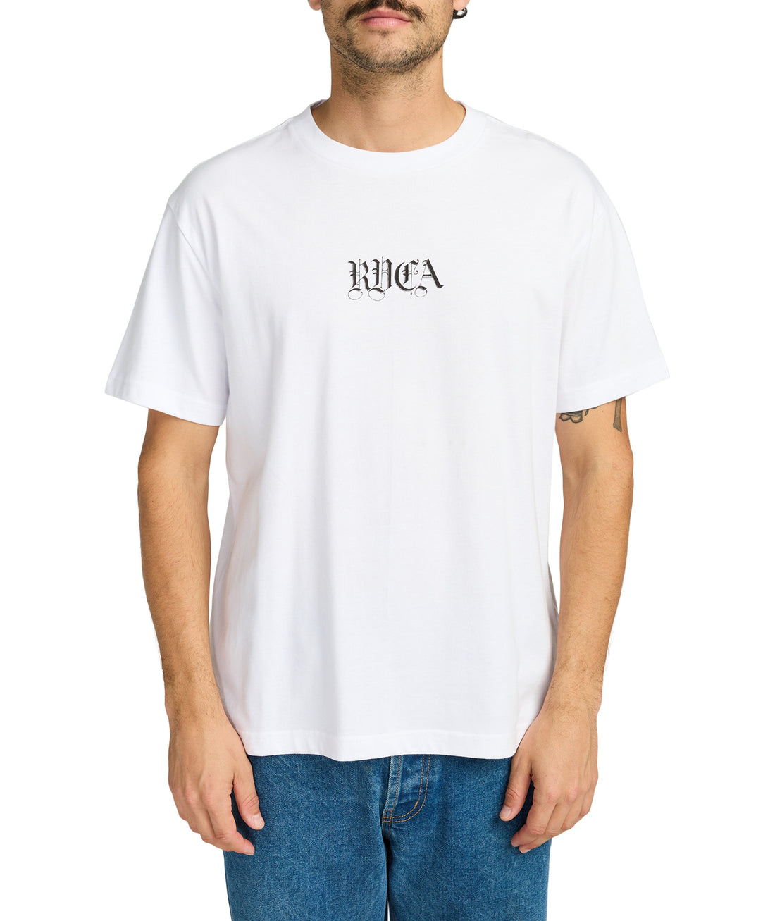 BENJ BATTLE - T-SHIRT EVYZT00254 -WHT RVCA 