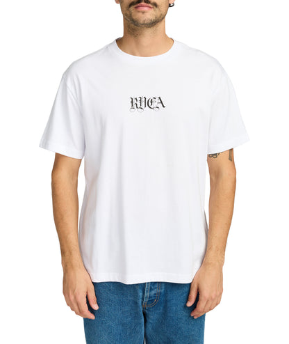 BENJ BATTLE - T-SHIRT EVYZT00254 -WHT RVCA 