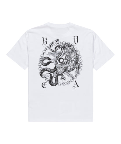BENJ BATTLE - T-SHIRT EVYZT00254 -WHT RVCA 