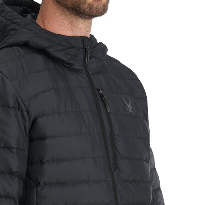 ZENITH HOODED DOWN JACKET - GIACCA 38A021412 -BLK SPYDER 