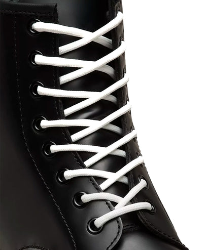 140CM WHITE ROUND LACE 8-10I - LACCI AC052001 . DR MARTENS 