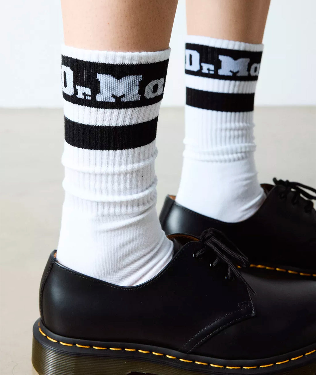 ATHLETIC LOGO SOCK - ORGANIC COTTON BLEND - CALZE AC681104 . DR MARTENS 