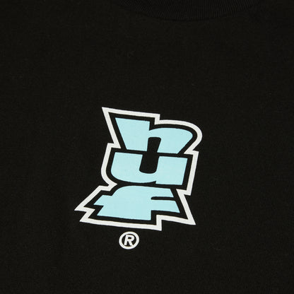 MEGABLAST MULTI S/S TEE - T-SHIRT 71MC0001180 -BLACK HUF 