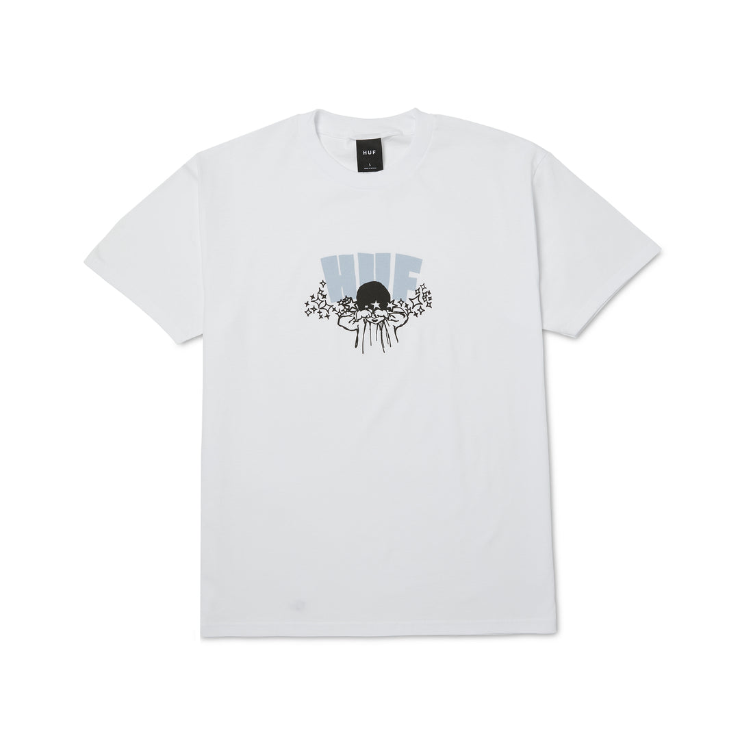 DAZED S/S TEE - T-SHIRT 71MC0001182 -WHITE HUF 