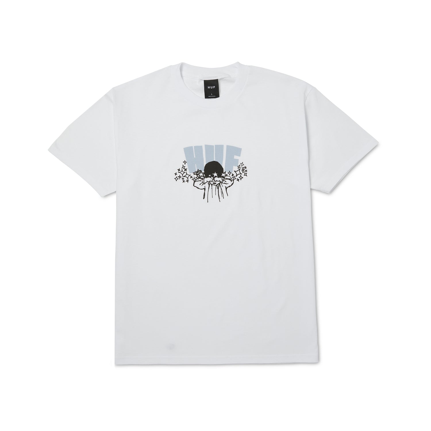 DAZED S/S TEE - T-SHIRT 71MC0001182 -WHITE HUF 