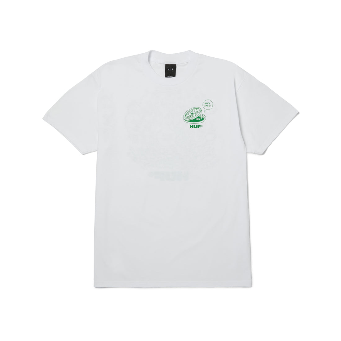 WHAT A JUNGLE S/S TEE - T-SHIRT 71MC0001215 -WHITE HUF 