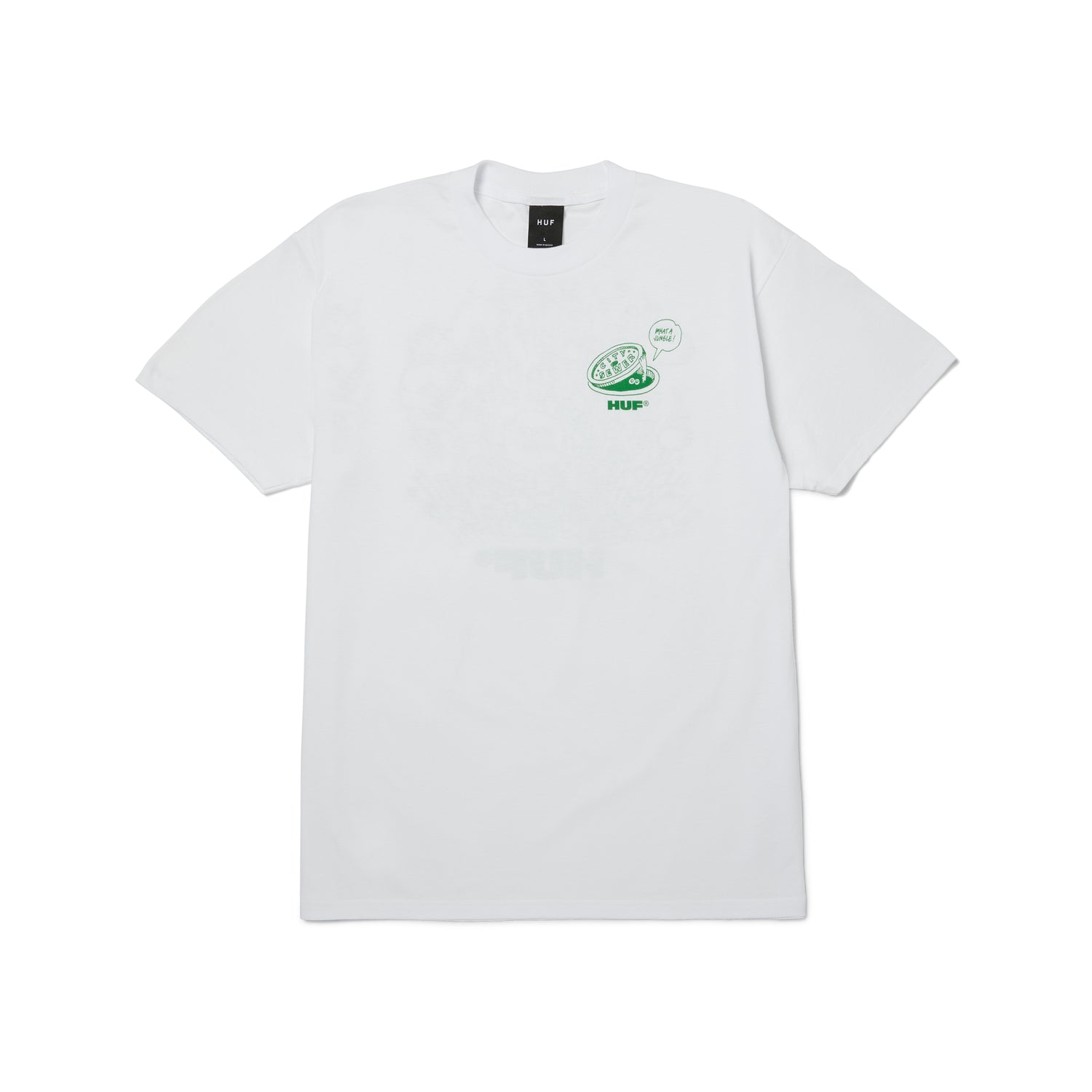 WHAT A JUNGLE S/S TEE - T-SHIRT 71MC0001215 -WHITE HUF 