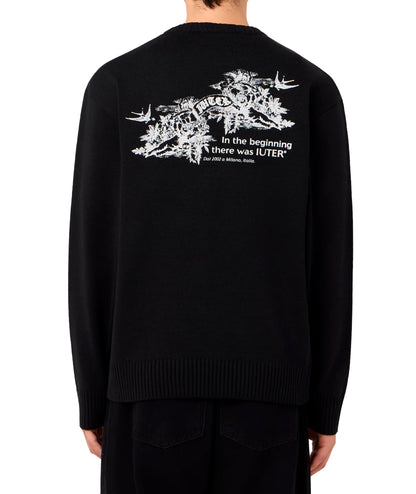 PARADISE - MAGLIA 25WIJM08 -BLACK IUTER 