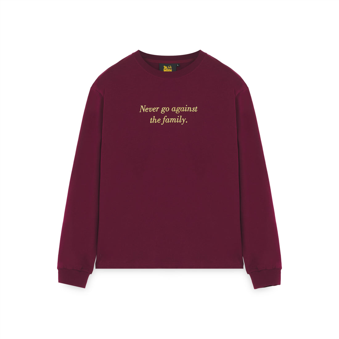 THE GODFATHER: WORLDWIDE LS - T-SHIRT 25WILS60 -BURGUNDY IUTER 
