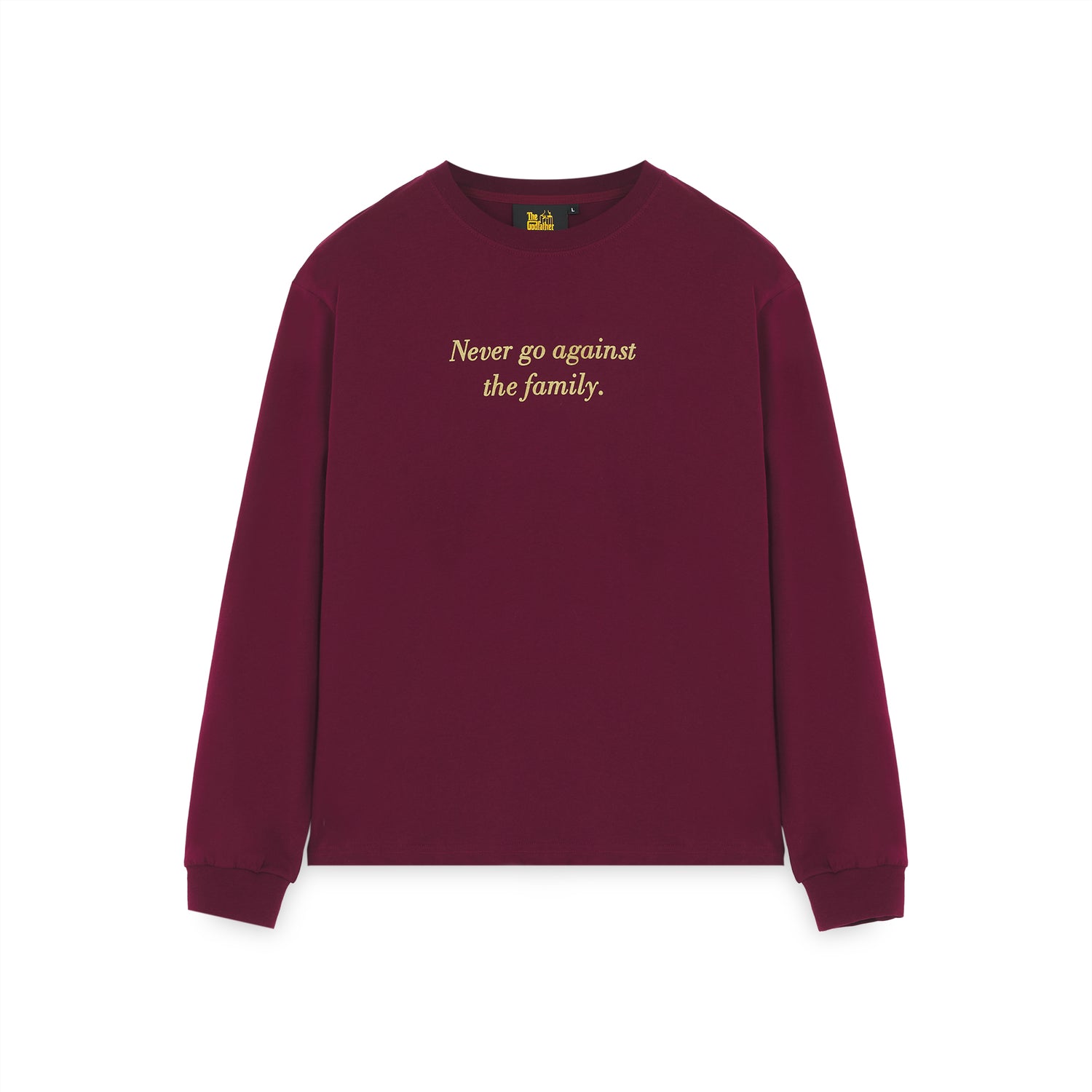 THE GODFATHER: WORLDWIDE LS - T-SHIRT 25WILS60 -BURGUNDY IUTER 