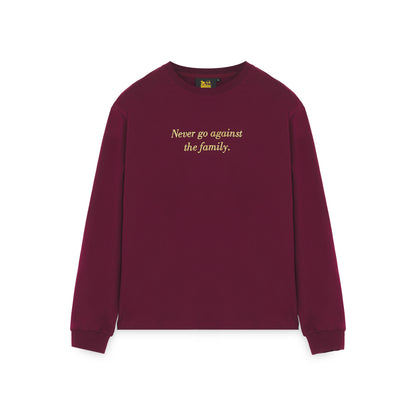 THE GODFATHER: WORLDWIDE LS - T-SHIRT 25WILS60 -BURGUNDY IUTER 