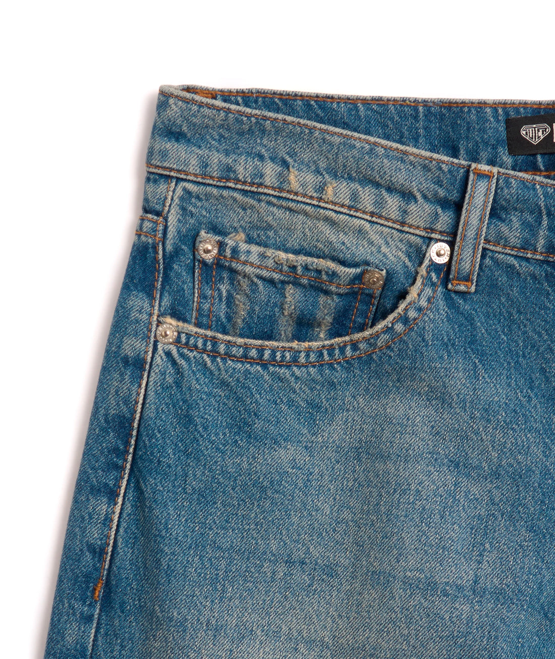 LOOSE DENIM - PANTALONE CRVRIDP02 -MEDIUMBLUE IUTER 