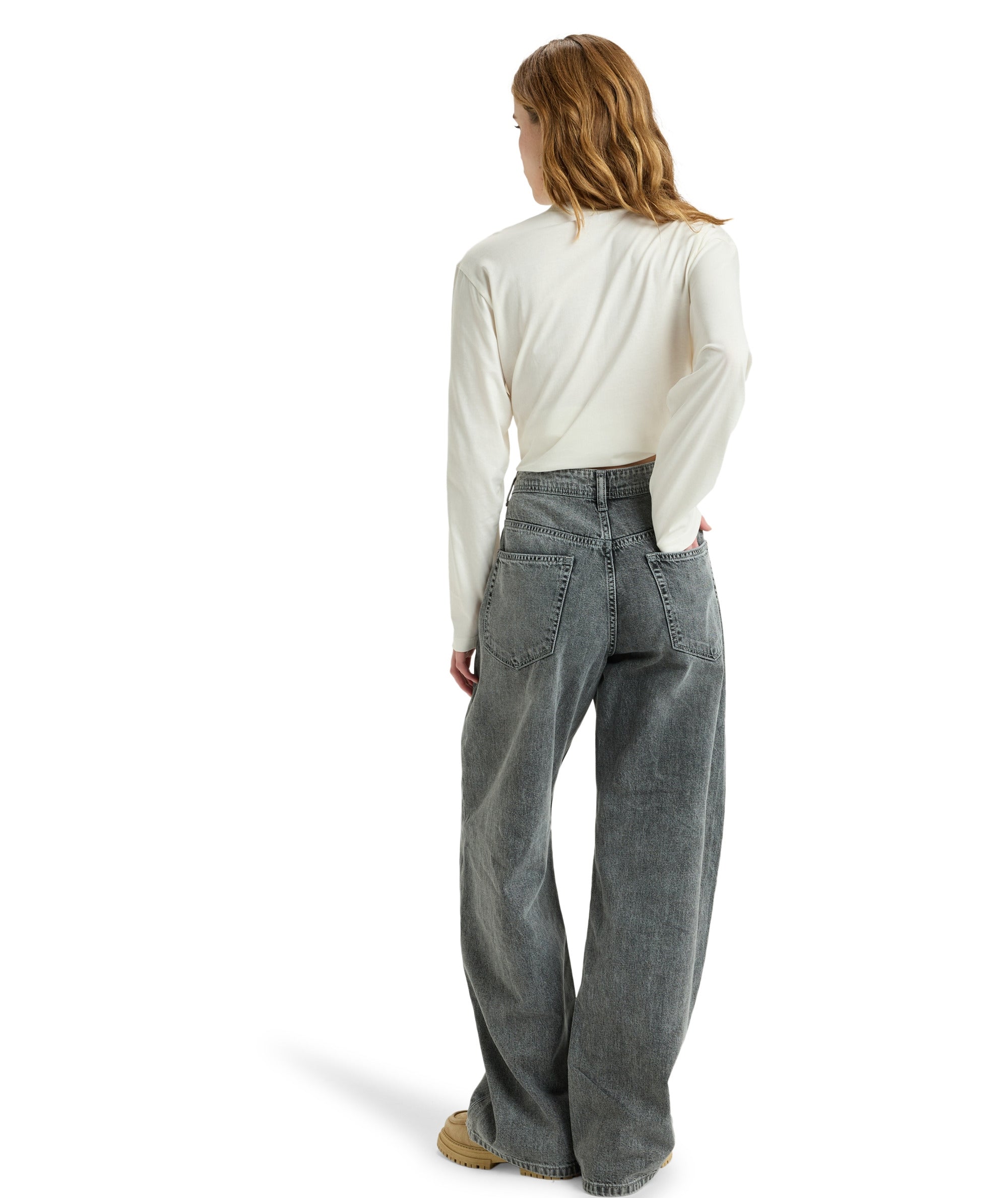 MILLA WIDE LEG REGULAR MID GR - JEANS ERJDP03312 -KPH0 ROXY 