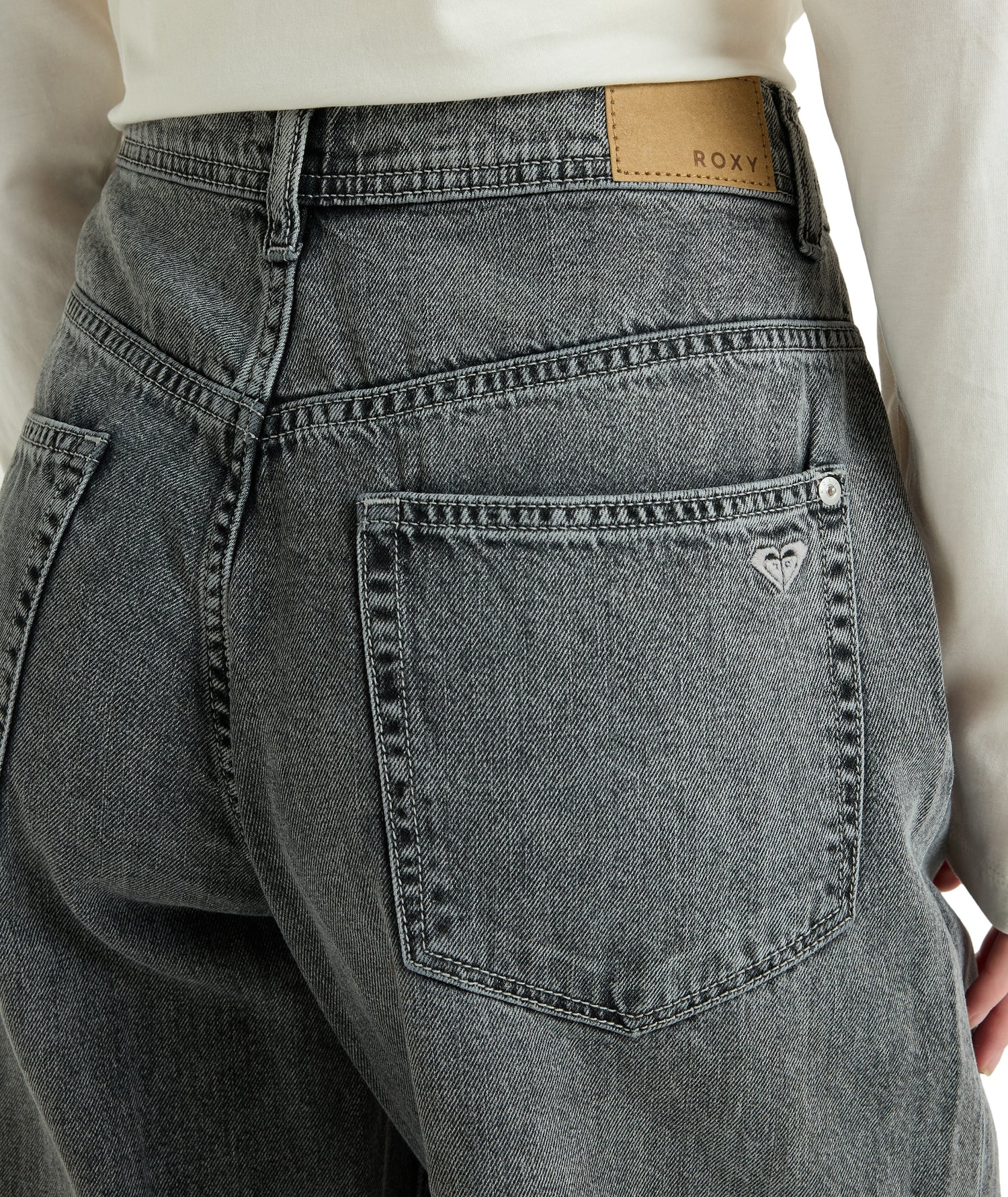 MILLA WIDE LEG REGULAR MID GR - JEANS ERJDP03312 -KPH0 ROXY 