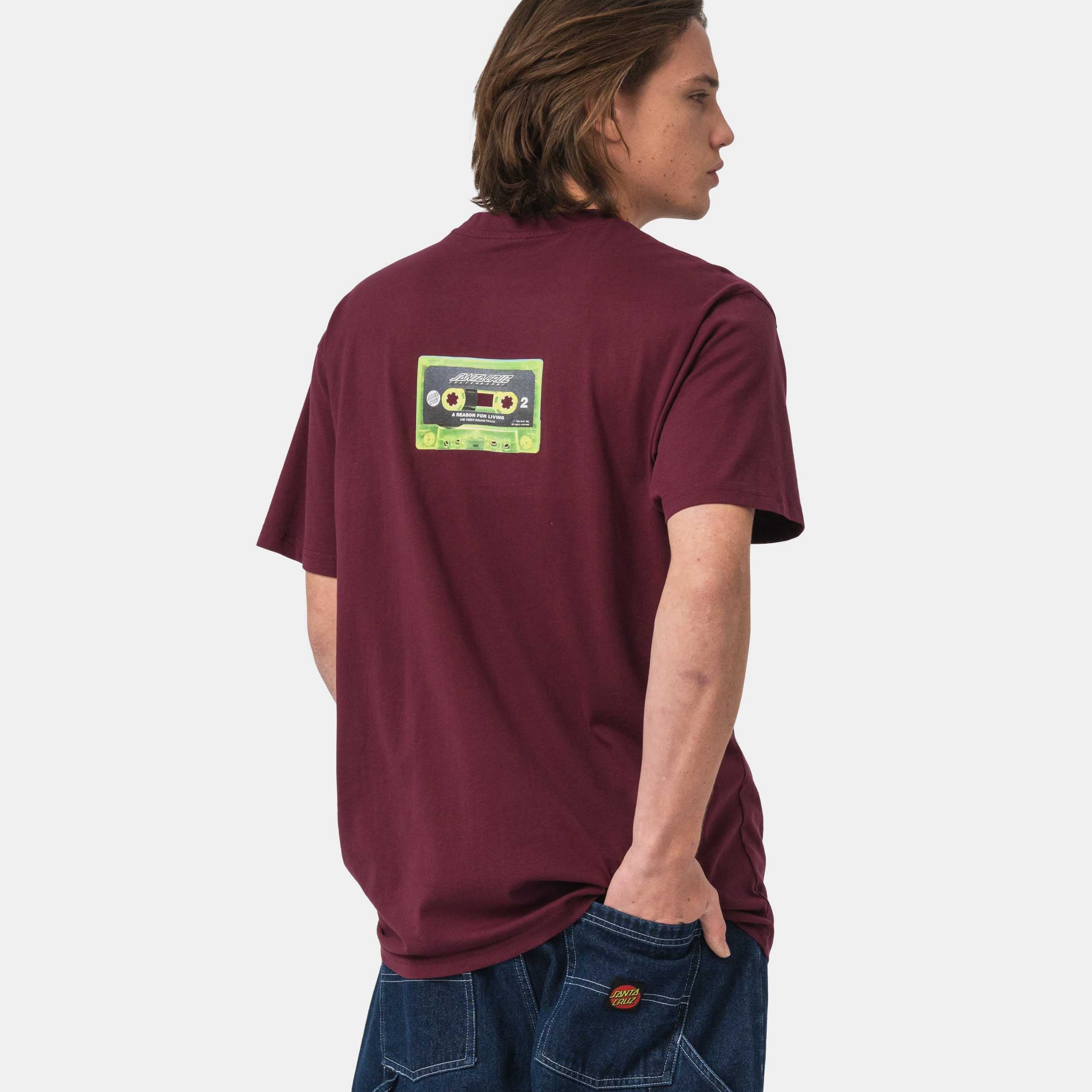 REASON FOR LIVING MIXTAPE - T-SHIRT SCA-TEE-12837 . SANTA CRUZ 