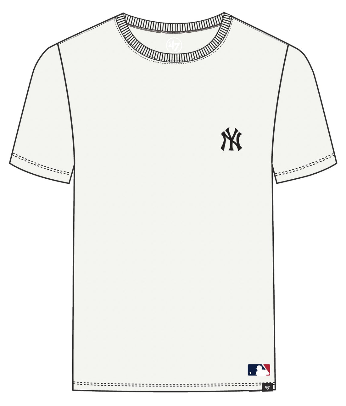BASERUNNER EMB ECHO NEW YORK YANKEES - T-SHIRT 47-BB017TEMBRT709132 SS 47 BRAND 