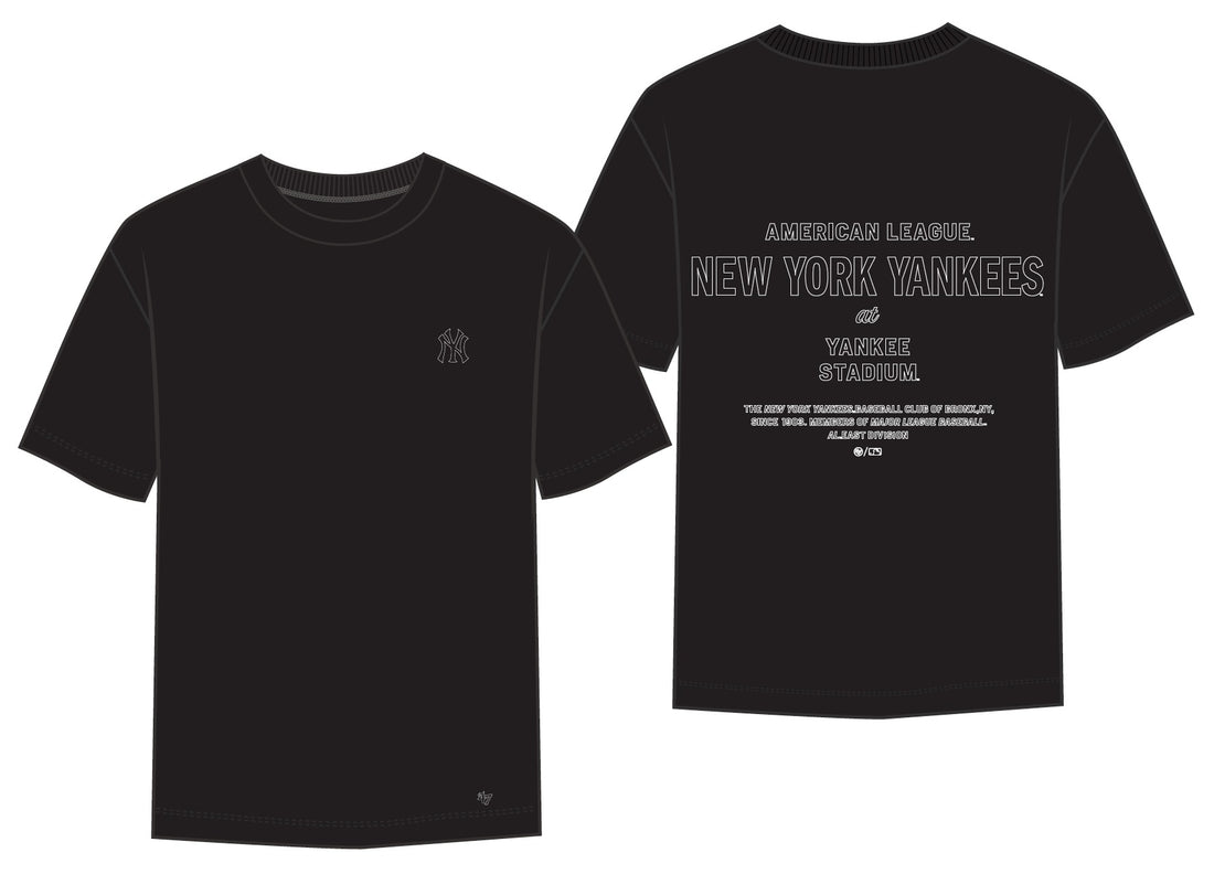 FOUNDATION NEW YORK YANKEES - T-SHIRT 47-BB017TMKKWL695031 BK 47 BRAND 