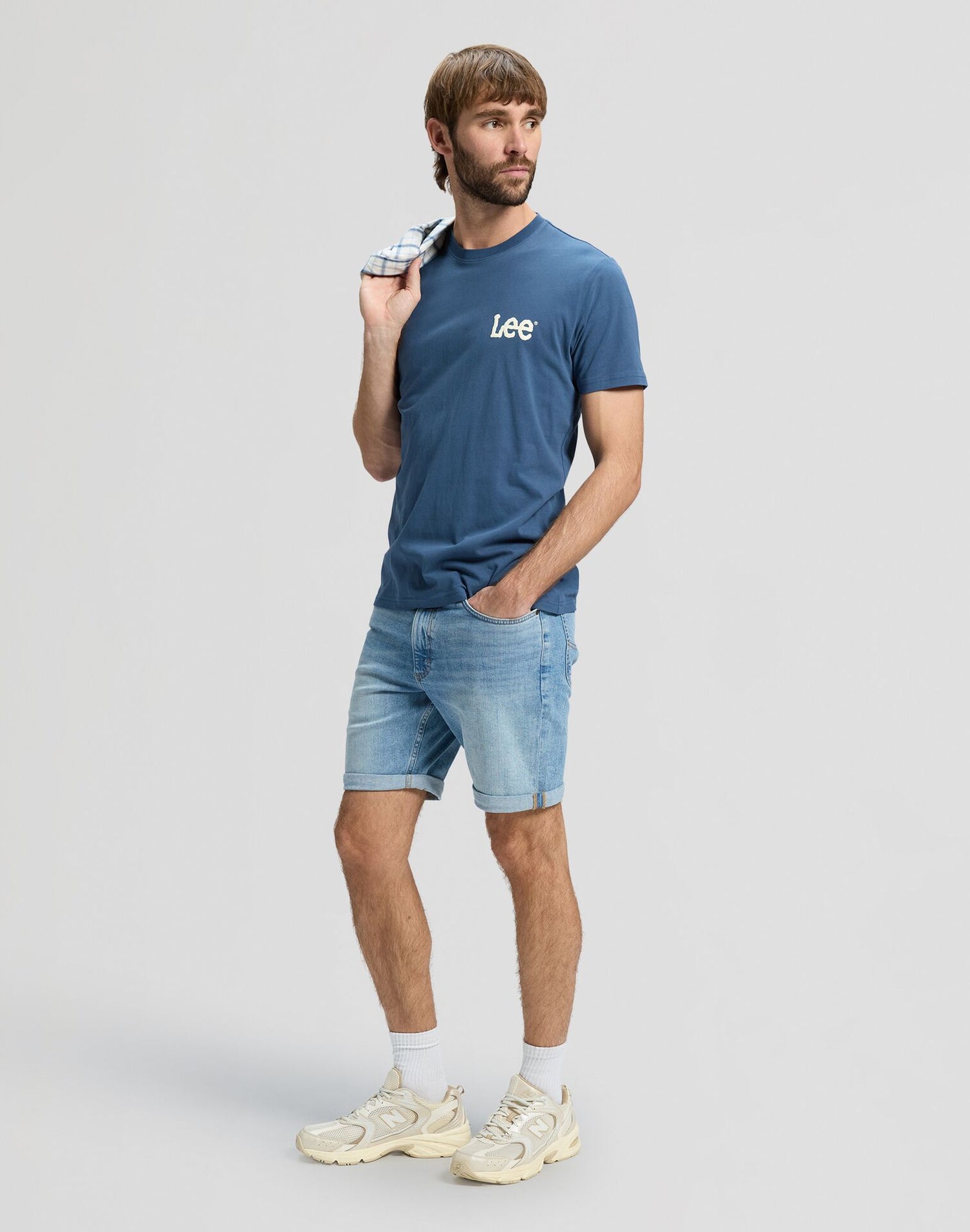 MEDIUM WOBBLY LEE ACADEMY BLUE - T-SHIRT 112376431 . LEE 