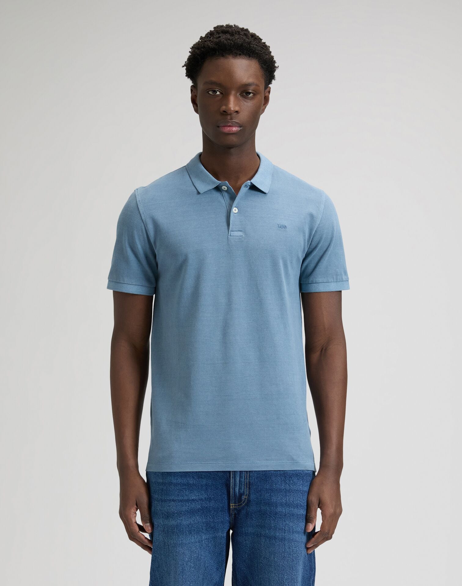 GARMENT DYE DUSTIER BLUE - POLO 112376470 . LEE 