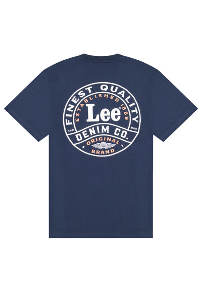 STAMP LEE RIVET NAVY - T-SHIRT 112376494 . LEE 