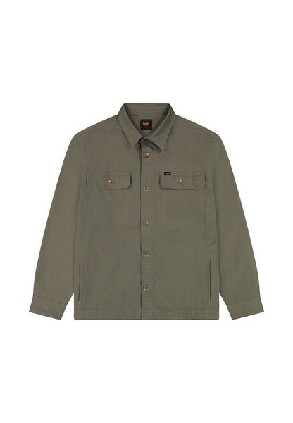 2 POCKET LICHEN OLIVE - CAMICIA 112376566 . LEE 